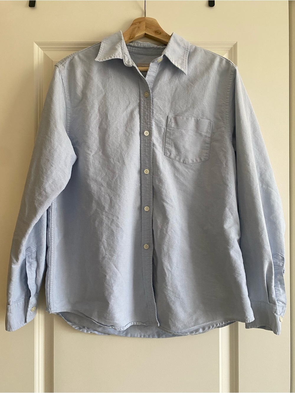 J. Crew Light Blue Button-Down Cotton Shirt